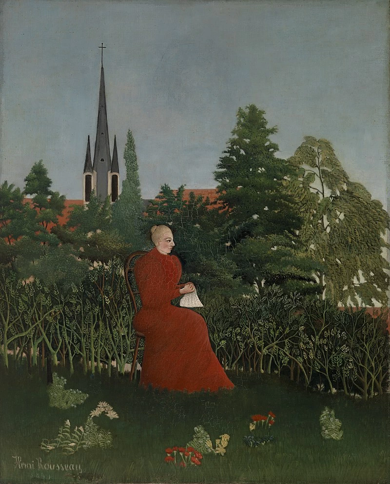 Ritratto di donna in paesaggio - Barnes Foundation, Merion, Pennsylvania